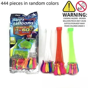 Colorful Water Balloon, 444pcs/set Mixed Color Water Balloon, Party Balloon, Swimming Pool Party Supplies, Fun Water Playset, Party Favors for Birthday Wedding