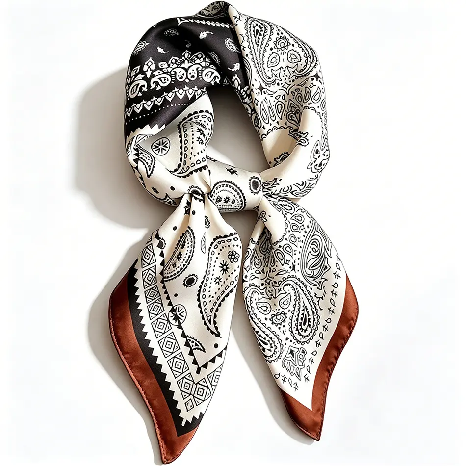 Bohemian-style patterned scarf, a multifunctional scarf that serves as a versatile hair accessory, headwear, neck adornment, and shawl, suitable for parades, festival celebrations, and traditional home decorations