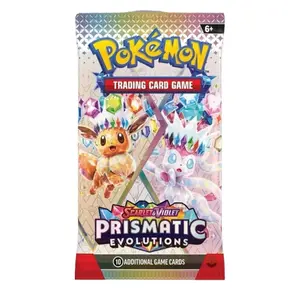 (1) Pack of Pokémon Prismatic Evolutions (ENG) Booster Pack - 10 Cards - Scarlet & Violet Series - Collectible Trading Cards