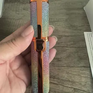 Electric Eyebrow Trimmer Set, 1 Set Portable 2-in-1 Facial Hair Remover with LED Light for Lip and Body Hair Care