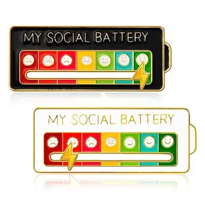 My Mood Expression Brooch - Cartoon Pattern Creative Lapel Pin, Fun Enamel Emotional Pin for Men Women