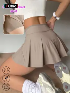 Women's High Waist Tennis Skirt with Shorts, Sporty Golf Running Fitness Dress, Comfortable Athletic Wear for Women, Tennis Skorts