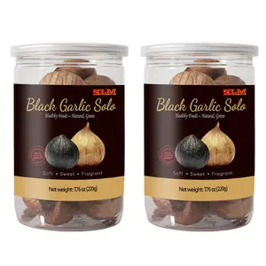 Black Garlic 7.76Oz 220g Whole Fermented for 90 Days Super Foods Non-GMOs Non-Additives High in Antioxidants Ready to Eat for Snack Healthy Recipes Flavorful Spice Blend - Seasoning garlic jerky garlic greens pepper ajwa dates chili