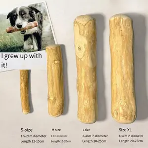 Natural Coffee Wood Dog Chew Stick, Long Lasting Molar Toy, Stress Relief Chewing Supply for Puppy and Adult Dogs