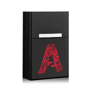 Portable Cigar Organizer Box, Aluminum Shell, Duraible Design, Magnetic Buckle, Dustproof, Customizable Engraving Options