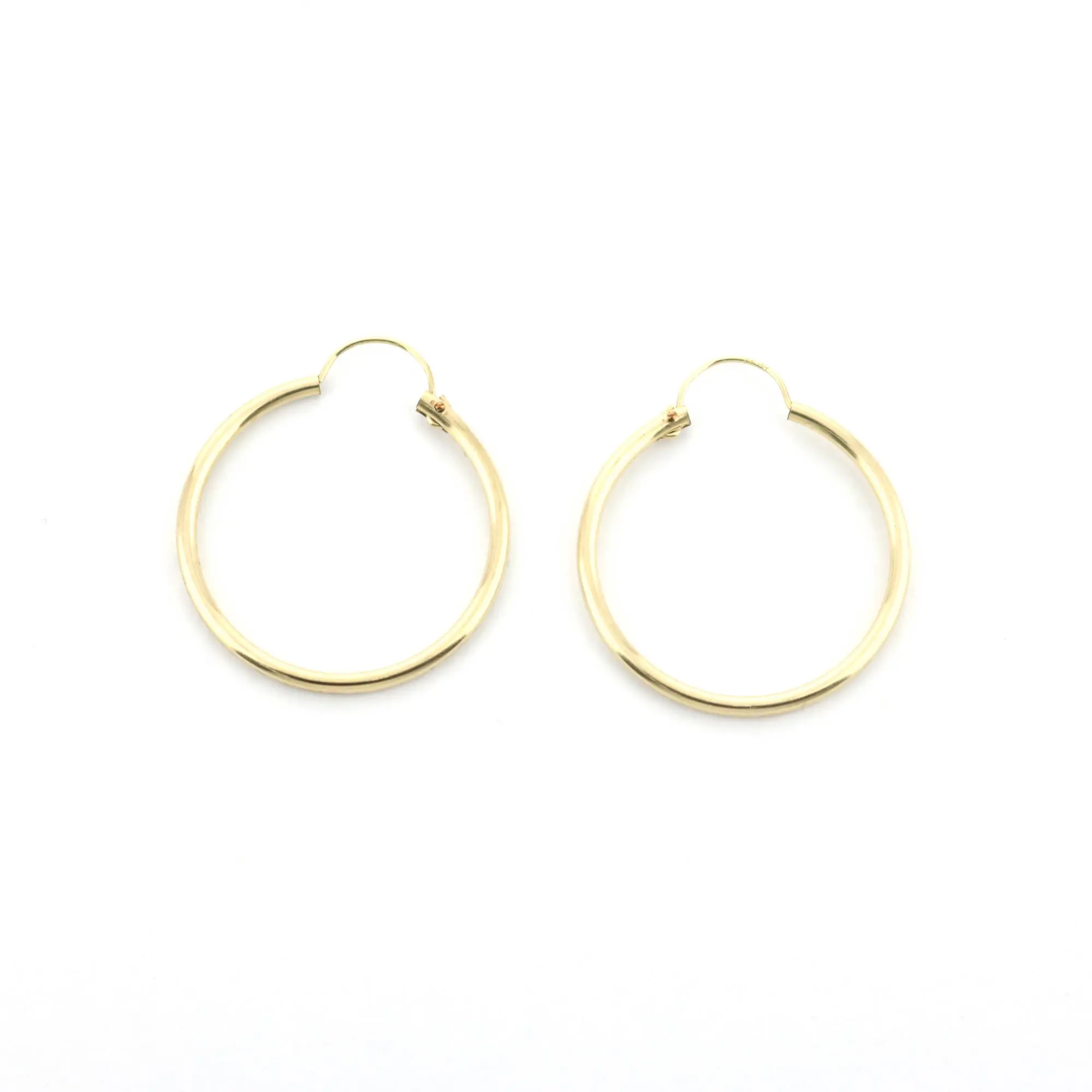 14k Yellow Gold Filled Hoop Earrings 20 Mm