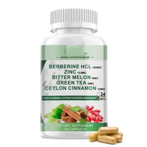 Berberine Supplement 1200mg with Ceylon Cinnamon, 120 Count
