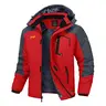 【Creator's Pick】YSENTO Men's Waterproof Ski Snow Jacket 【Plus Size,S-5XL】Mountain Rain Jackets Fleece Outwear With Muti Pockets Winter Coat Outdoor Clothing  Windbreaker fits #Christmas gift #RED
