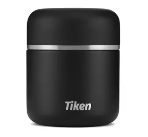 Tiken Stainless Steel Vacuum Insulated Food Jar - 28oz Leakproof Container for Hot & Cold Meals, Wide Mouth Lunch Box with Bowl Lid, Dishwasher Safe, for Work, Outdoor