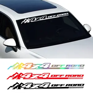 2PCS/ET universal 4x4 off-road vehicle windshield vinyl wrap stickers, car front windshield stickers, car vehicle creative pickup decorative strips