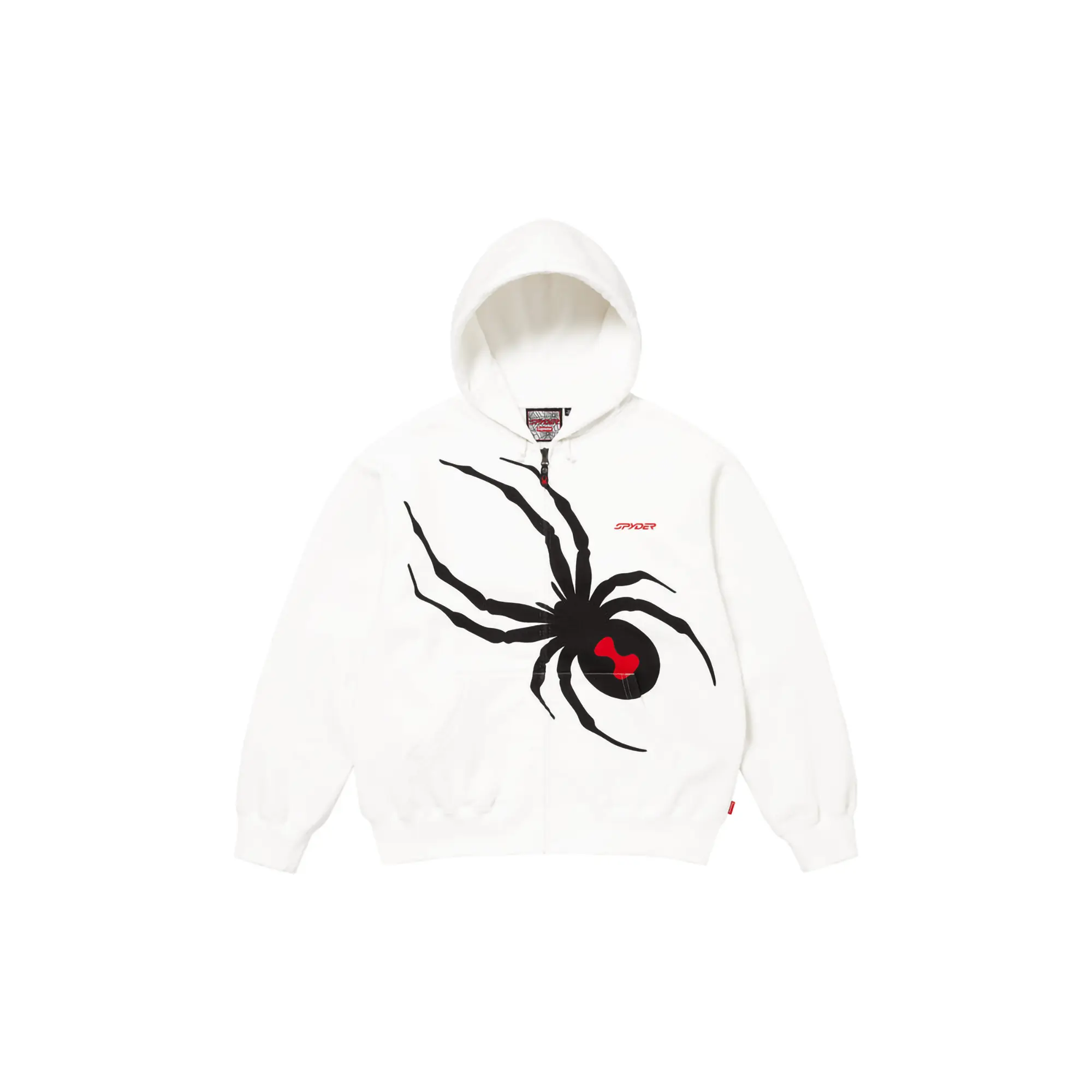 Spyder Zip Up Hooded Sweatshirt "FW24 - White" SU953