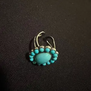Vintage Turquoise Oval Adjustable Ring