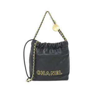 Pre-owned CHANEL Calfskin Shoulder Bags Chanel22 Grained Shoulder Bag