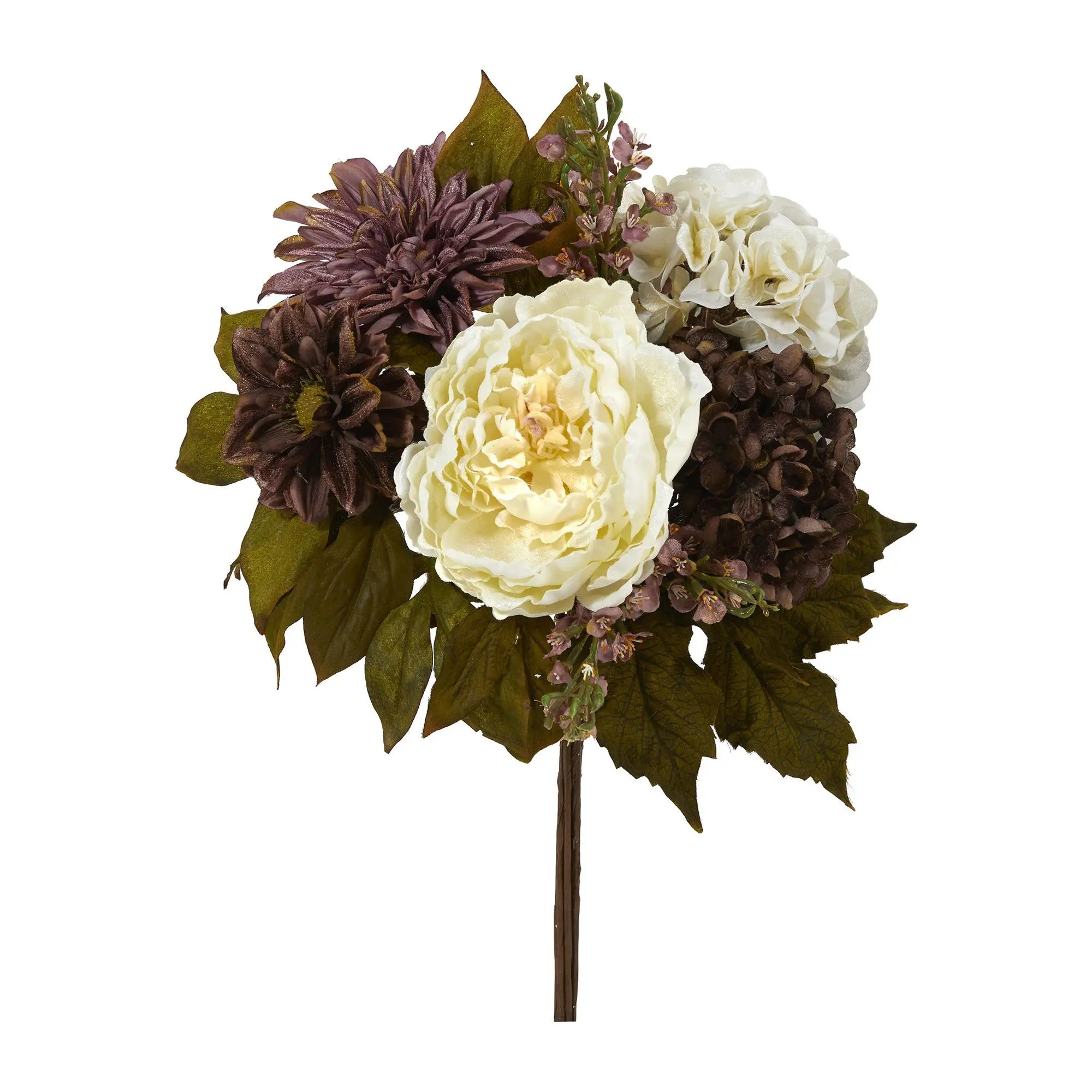 Nearly Natural 16" Peony, Hydrangea & Dahlia Bouquet Nearly Natural 16" Peony, Hydrangea & Dahlia Bouquet