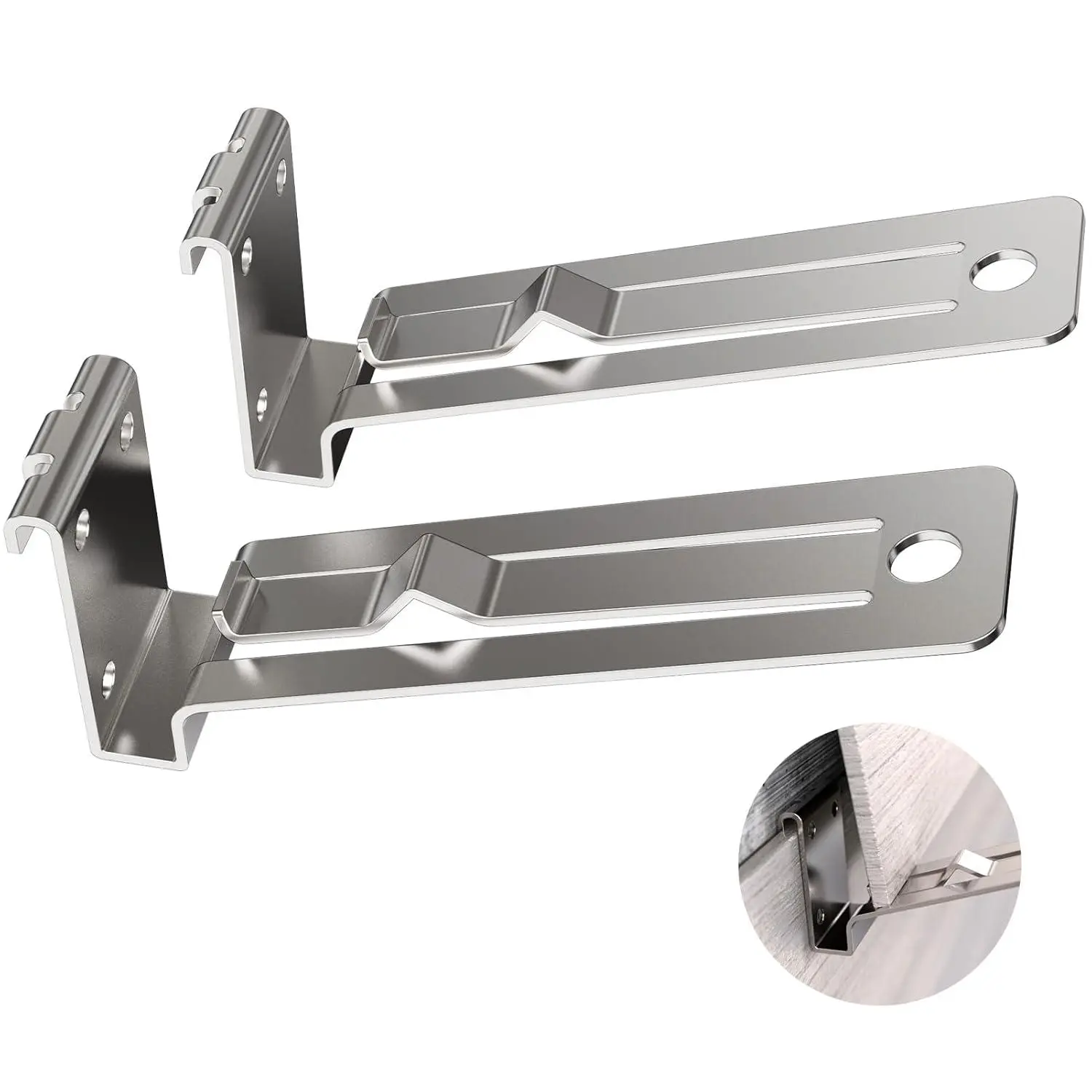 Siding Installation Tools, Stainless Steel Siding Gauge for 5/16-Inch Fiber Cement Board, 2 Pieces, Silver