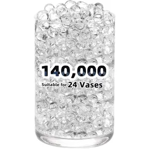 140,000 Clear Beads for Vases, Transparent Vase Filler, Christmas Decoration, Wedding Centerpiece, Floating Candles, Floral Decoration