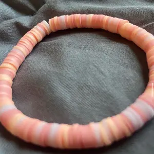 Peaches n Cream Clay Bracelet