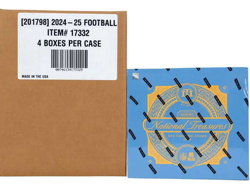 2024 Panini National Treasures Football Hobby 4-Box Case