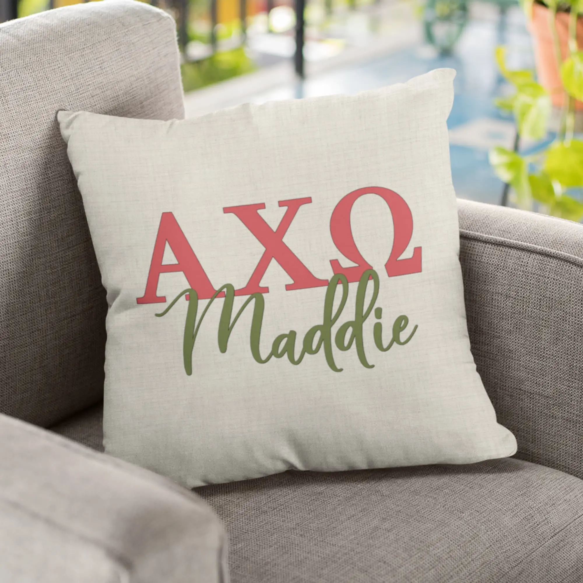 Alpha Chi Omega Sorority Pillow - Perfect Custom Big Little Gift!