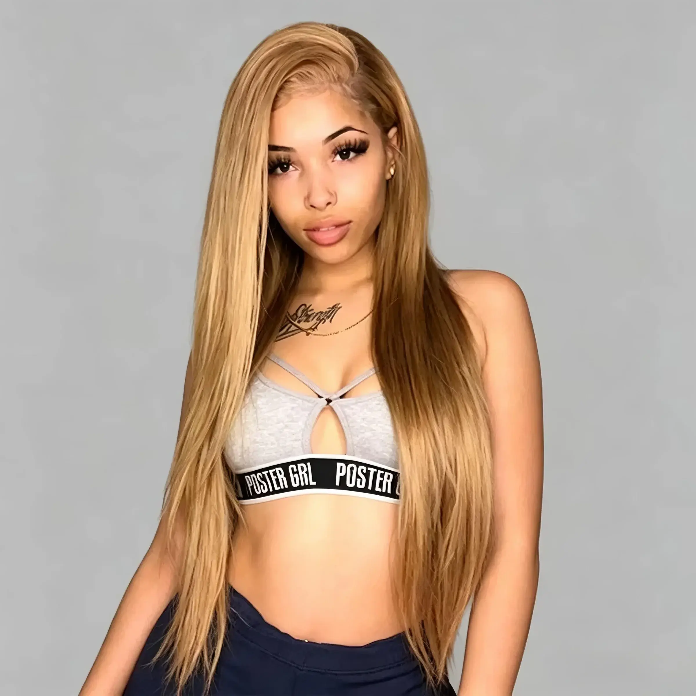 180% Density HD Transparent Lace Frontal Wigs #27 Honey Blonde Straight 13X6 Lace Front Wig Human Hair Wave and Straight Human Hair Pre Plucked With Baby Hair Drawstring Wigs Mixed Colors Thick Natural Suitable For Beginners Women Human Hair