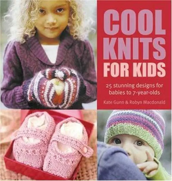 USED Knitting Tutorial Book - Cool Knits For Kids: 25 Stunning Wearable Garments for Babies to 7-Year-Olds by Kate Gunn (Paperback, Good/VG) - Teaches Fitting & Traditional Scandinavian Knitting Techniques (English), Krause Pubns Inc