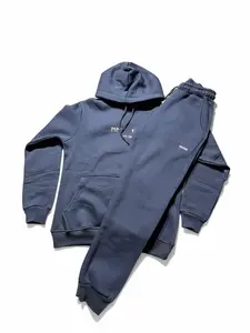 UNISEX TRACKSUIT HIGH QUALITY WITH HOODIE AND SWEATPANTS in Navy Blue for Men & Women