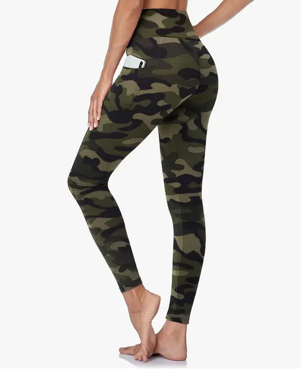 GAYHAY High Waisted Leggings for Women - Soft Opaque Slim Tummy Control Printed Pants for Running Cycling Yoga