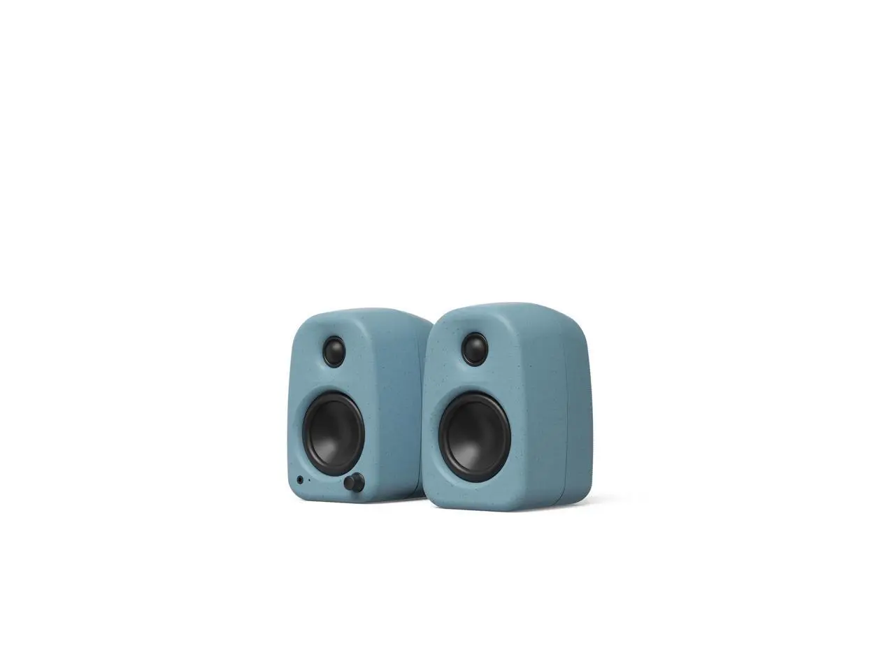 Kanto UKI 100 W Active Desktop Computer Speakers with Bluetooth and USB-C | Intelligent Sub Integration | Headphone Out | Pair | Cornflower