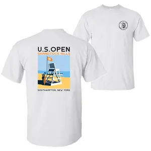 ⛳️[Graphic Tee][100%cotton]126th U.S. Open Shinnecock Hills Golf T-Shirt Vintage 2026 Tournament Double-Sided Graphic Tee 100% Cotton Unisex Golf Fan Shirt Retro Championship Casual Streetwear Premium Golf Apparel Crew Neck Short Sleeve Camiseta Verano