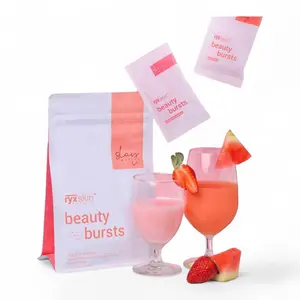 Ryxskin Beauty Burst Milky Powder Mix, 10 Sachets - Watermelon & Strawberries Cream
