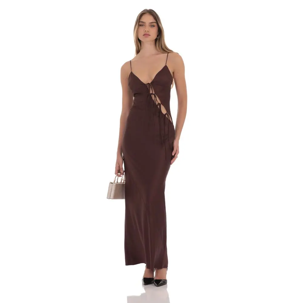 sky to moon brown bustier dress Sky To Moon Corset Mini Dress Large / Tourmaline main image 1
