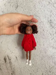 New Year Sweater Keychain, Car Decoration Hanging Ornament, Doll Bag Charm, Small Gift Accessory, Sweet Cool Style