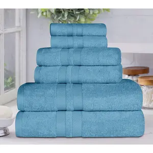 Superior Egyptian Cotton 6-Piece Quick Dry Towel Set