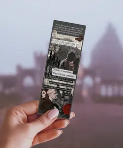 Alchemised Inspired Collage Cardstock Bookmark - Sparkle Finish Durable