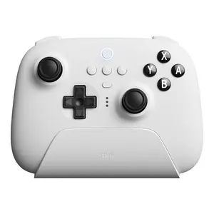 8BitDo Ultimate Bluetooth Wireless Controller for Switch, PC and Steam with Travel Case - White