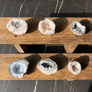 Natural Crystal volcano Agate Geode Collection1