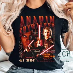 Anakin Skywalker Portrait Graphic, Darth Vader Shirt, Galaxy's Edge, Hollywood Studios, Family Trip