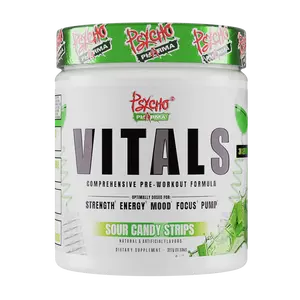 Psycho Pharma Vitals Daily Pre Workout Powder - Premium Preworkout for Men & Women with Caffeine, L-Citrulline, Alpha-GPC, Huperzine A & DLPA for Energy, Mood, Focus, Pump & Strength - 30 Servings