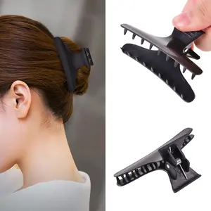 Solid Color Butterfly Hair Clips, 12pcs Hair Claw Clips for Women, Professional Hairdressing Positioning Hair Clip Hair Section Clips for Beauty Salon & Barber Shop, Hairdressing Salon Accessory Set