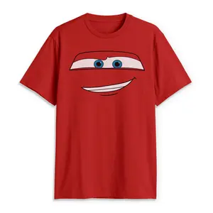 Men's Cars Lightning McQueen Big Face T-Shirt