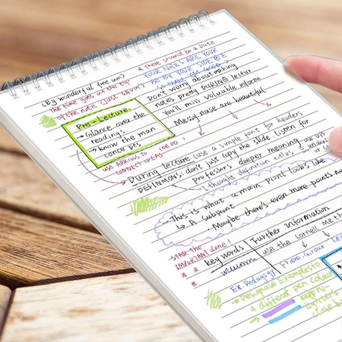 Spiral Notebook, 1 Count Simple Multi-purpose Journal Notebook for Office, Student, Writing, School Supplies