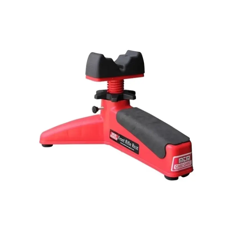 MTM Casegard FRR-30 Front Rifle Rest, Red 3-Legged Stand for All-Around Shooting, Non-Marring Pad with 3" Vertical Travel for Rifles & Handguns, Affordable Stability, Handgun Enthusiasts, Hunting, Precision Dialed Adjustments, Soft Rubber