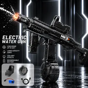 Electric Water Blaster Toy for Kids & Adults, Rechargeable Outdoor Summer Spray Toy, 320cc High Capacity Water Shooter with Colorful Muzzle, Fun Water Play for Beach & Pool