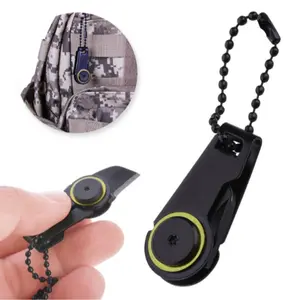 Portable Keychain Folding Knife, Mini Pearl Chain Metal Blade, Durable Sharp Simple Pendant, Outdoor Camping Survival Gear Multi-Function Pocket Knife, Keychain Tools