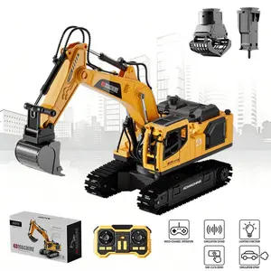 Kids Remote Control Excavator Toy Car, 14-In-3 Combination, Perfect for Role Play Engineering Scenes, Stimulates Creativity