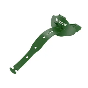 Shock Doctor Bolt Lip Guard - Permanent Strap Football Lip Protector with Airflow Channel & One-Piece Molded Construction - Green