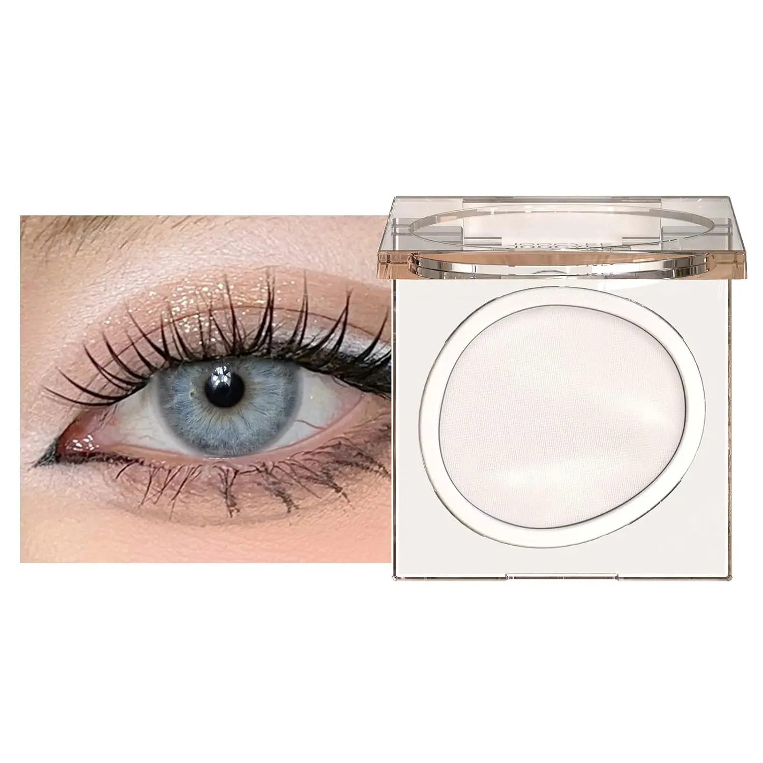 Single Eyeshadow, High Adherence White Matte Eyeshadow Smooth Blendable Long Lasting Eye Makeup for All Skin Tones Daily Wear Festive Parties - M101