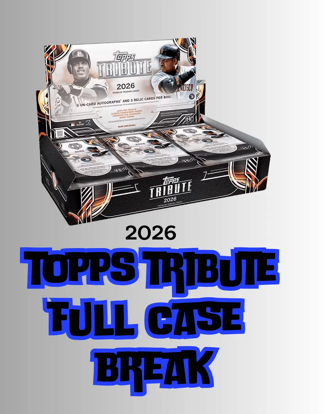 BREAK #A245 - 2026 TOPPS TRIBUTE BASEBALL FULL CASE BREAK (6 HITS PER BOX) ***ALL CARDS SHIP***