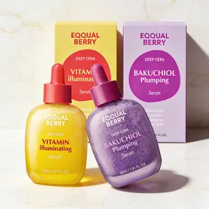 EQQUALBERRY Vitamin C Niacinamide Bakuchiol Serum – 30ml Anti-Aging Care for Glowing, Lifted & Youthful Skin