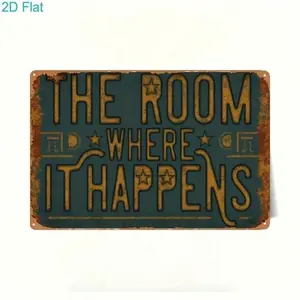 Vintage Aluminum Wall Sign Hamilton Broadway Musical Theater Poster Premium Retro Pub Bar Decor Home Decor The Room Where It Happens Metal Art Home Decor Products Wall Metal Plaque